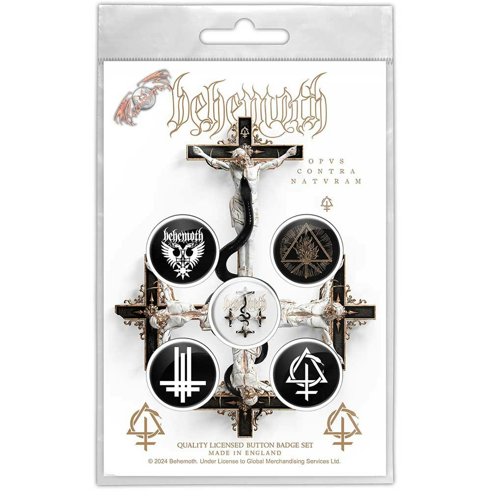 BEHEMOTH: Opvs Contra Natvram Button Badge Pack