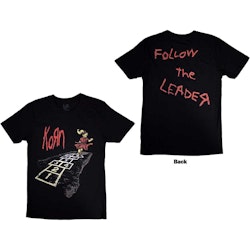 KORN: Follow The Leader Hopscotch (Back print) T-shirt (black)