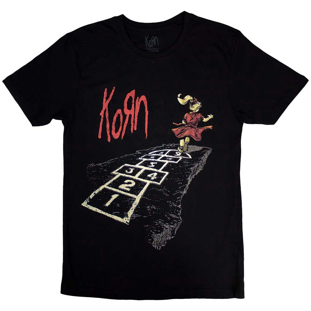 KORN: Follow The Leader Hopscotch (Back print) T-shirt (black)
