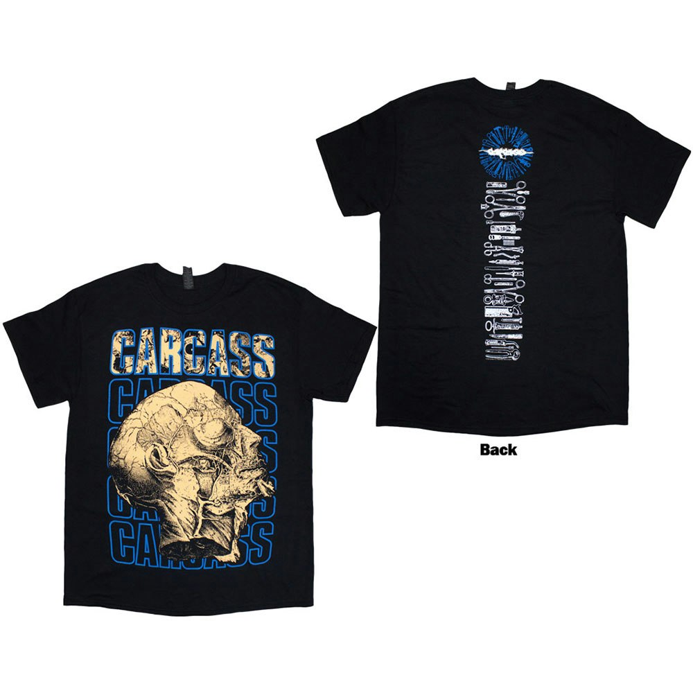 CARCASS: Necro Head (Back Print) T-shirt (black)