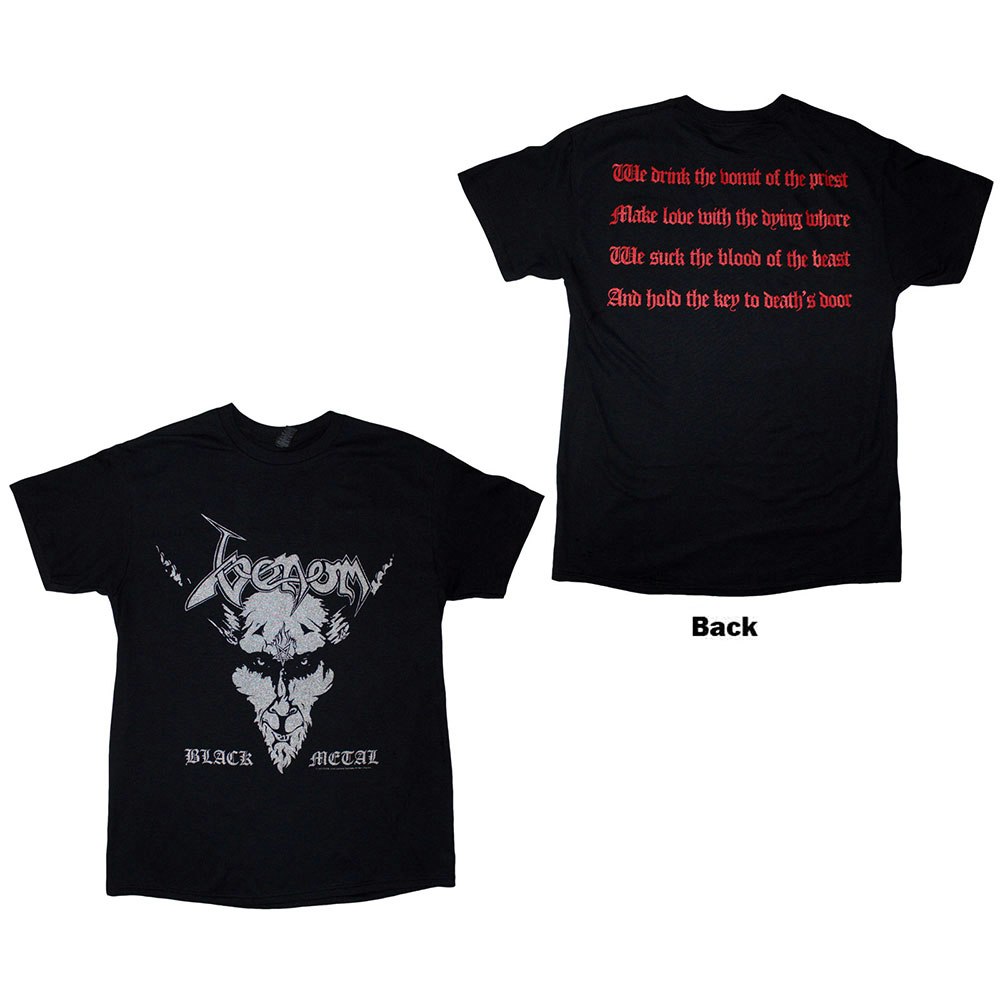 VENOM: Black Metal (Back Print) T-shirt (black)