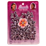 🌸 Dreamfix Hair Beads – Metalliska clips, 100 st