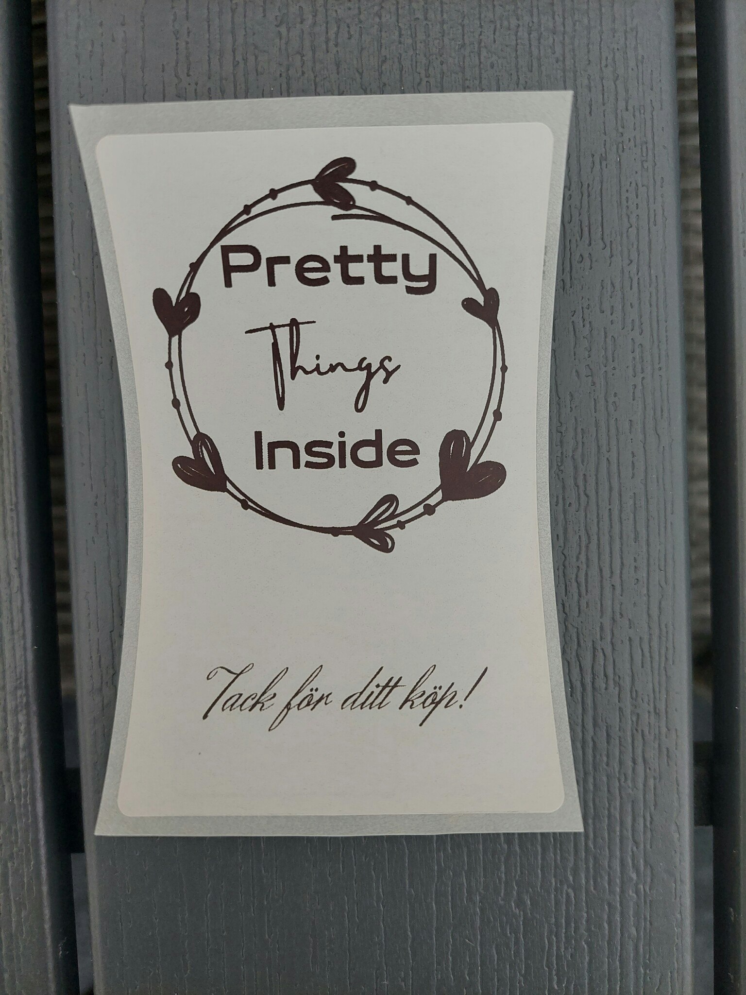 Etikett Pretty things inside