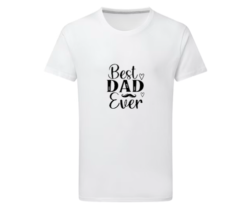 T-shirt vit Best dad ever