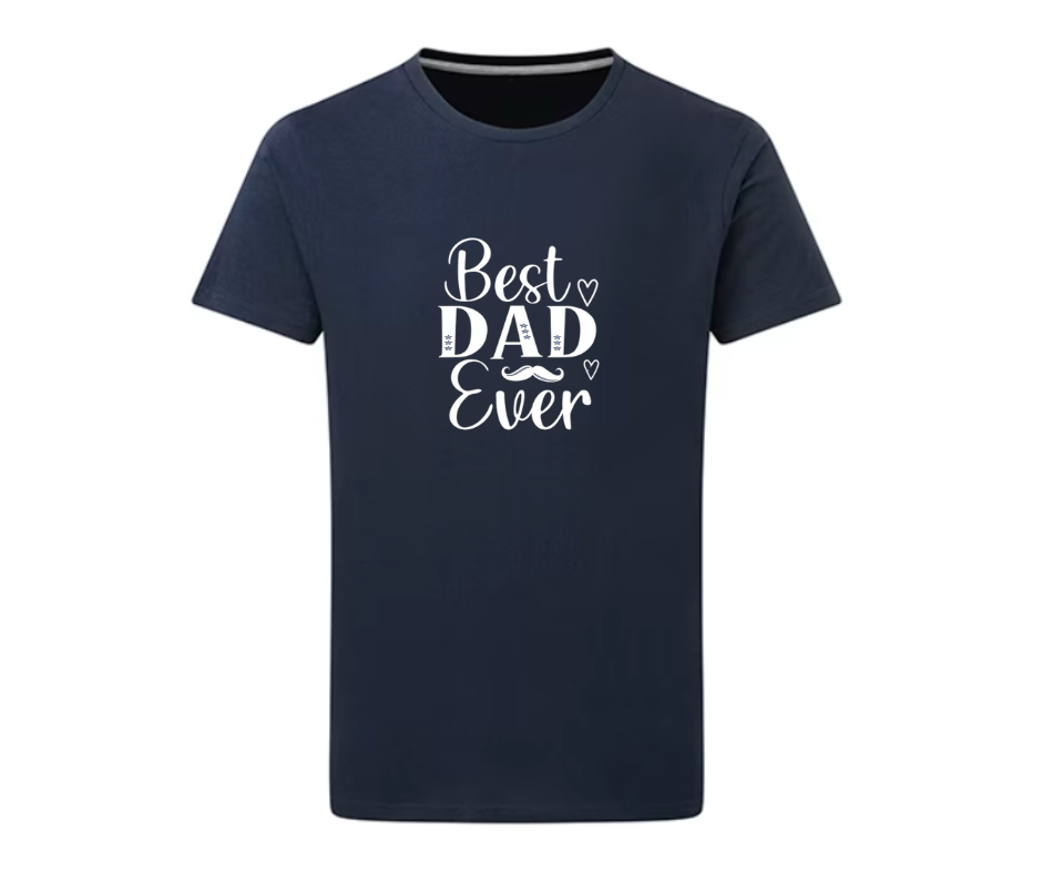 T-shirt blå Best dad ever