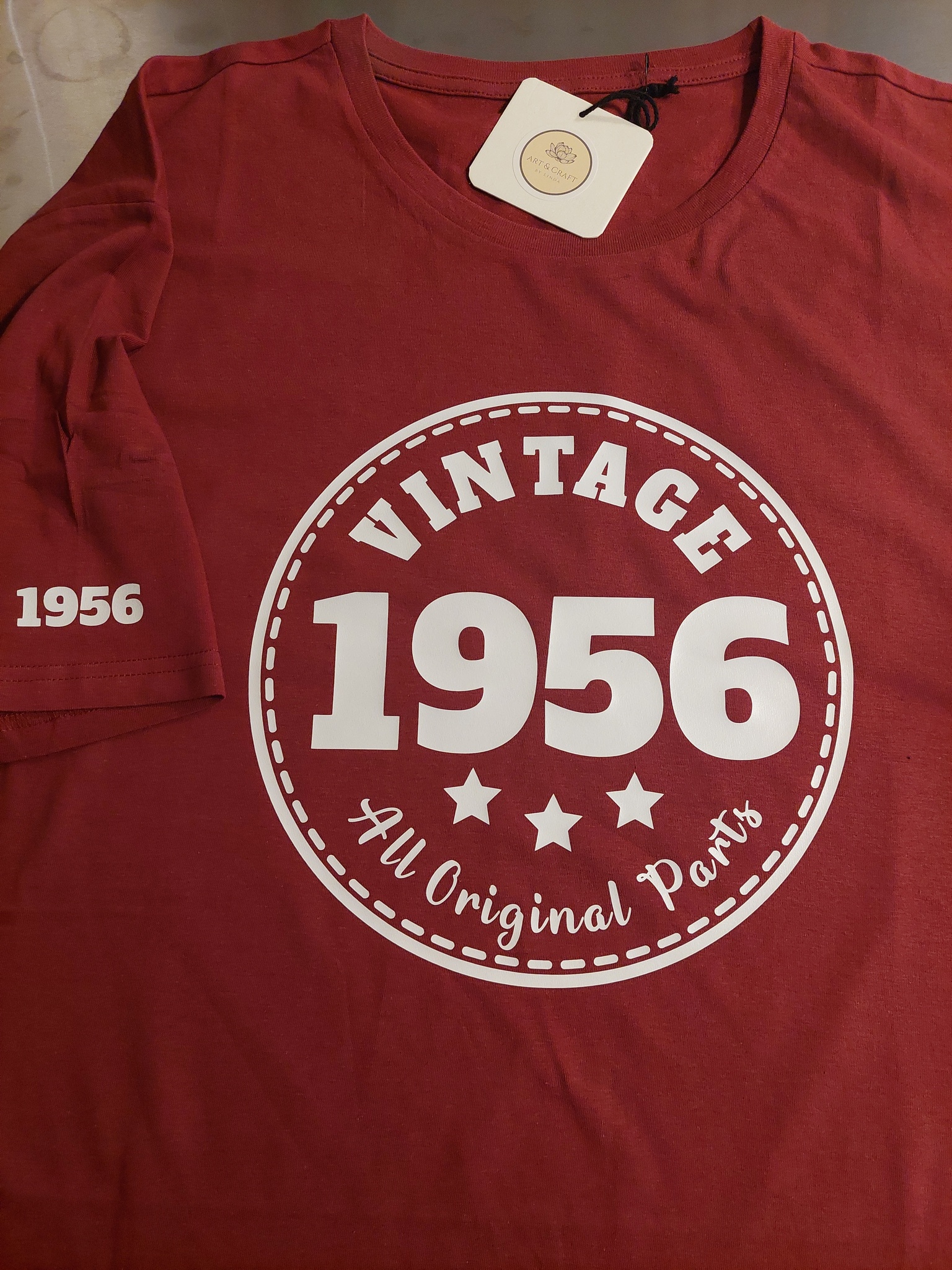 T-shirt röd 1956