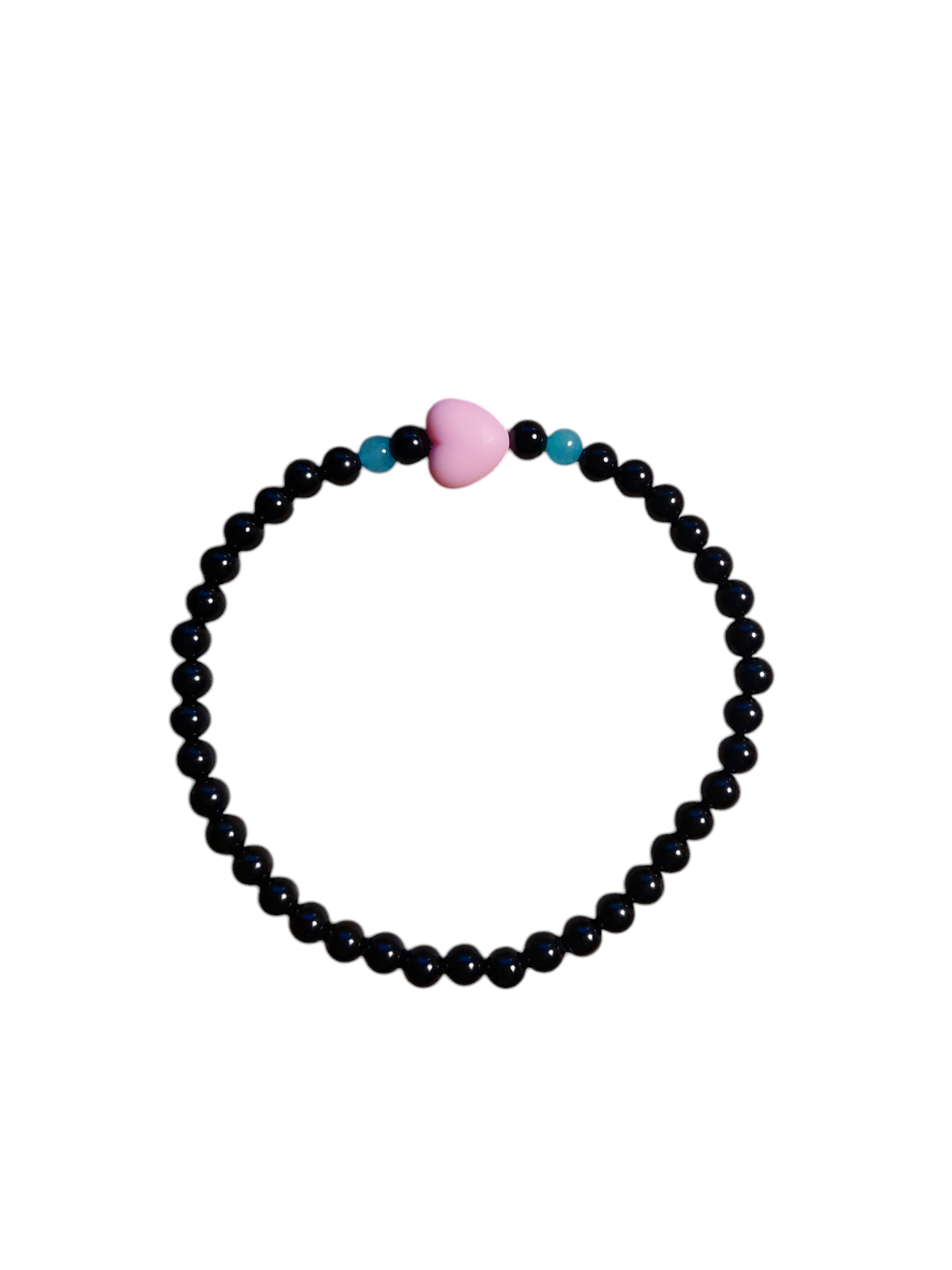 Armband hjärta svart