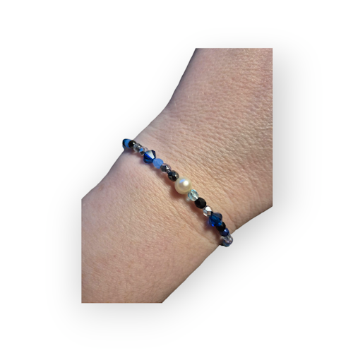 Armband Glänsande blå