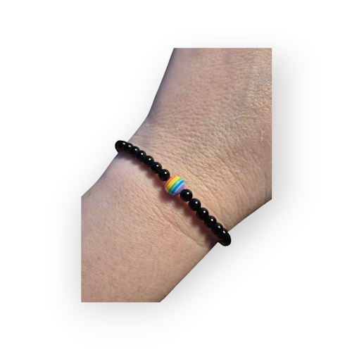 Armband Svart med pride