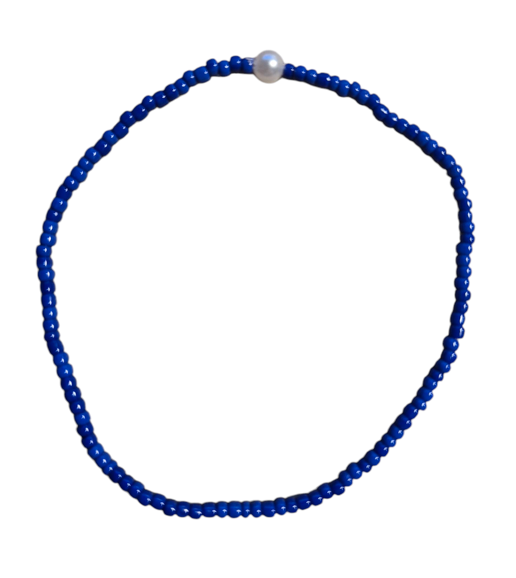Armband blå med pärla