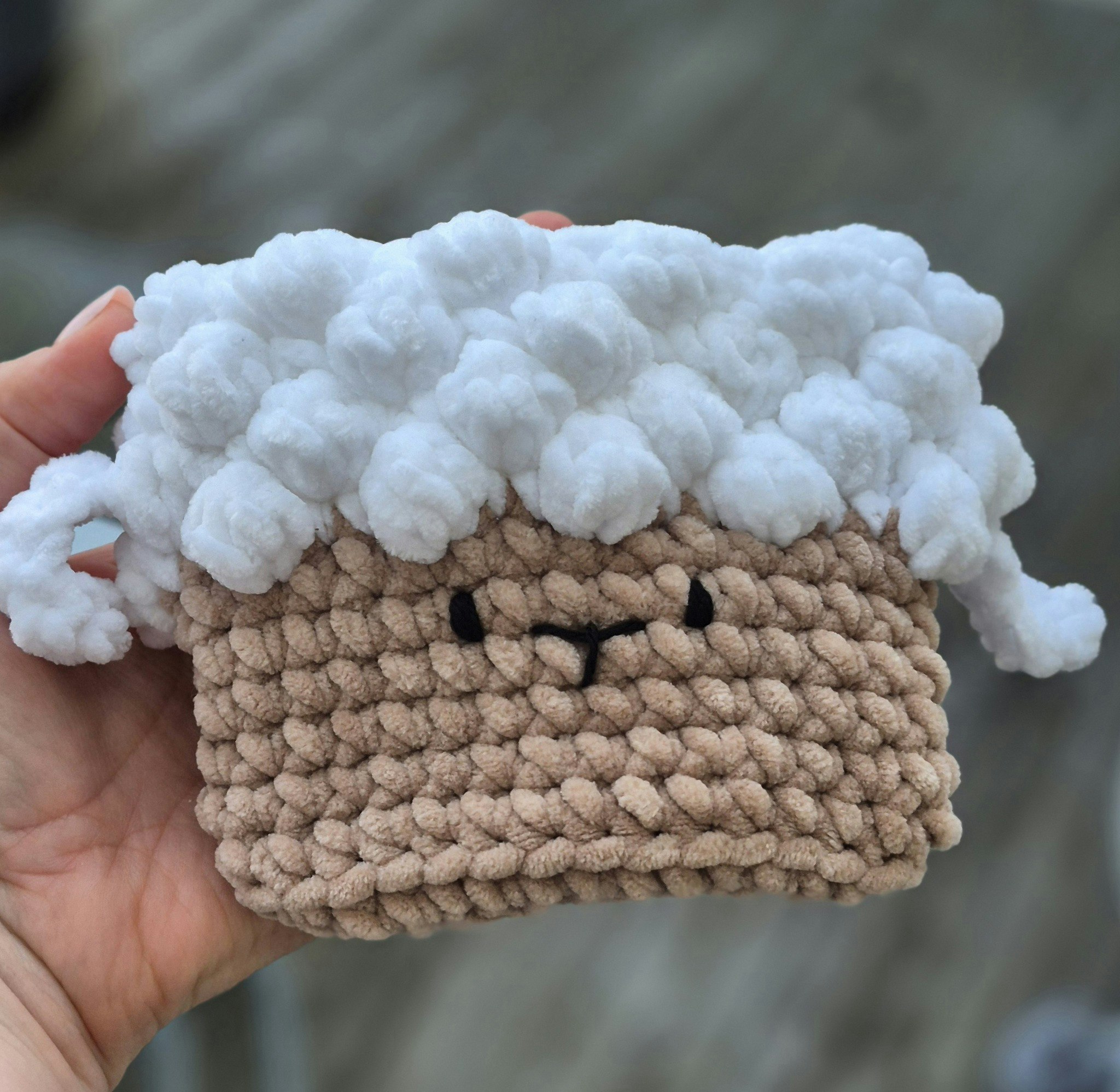 Handväska för barn Vit/ Beige Får
