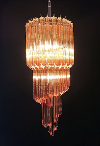 Murano ljuskrona spiral - orange 54