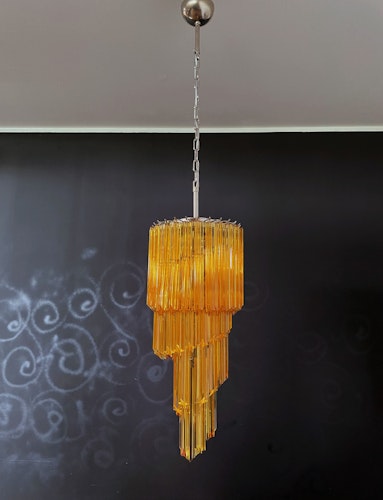 Murano ljuskrona spiral - orange 54