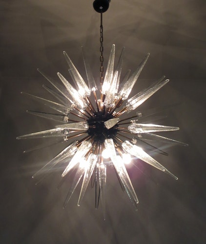Unik Murano takkrona Sputnik- glas