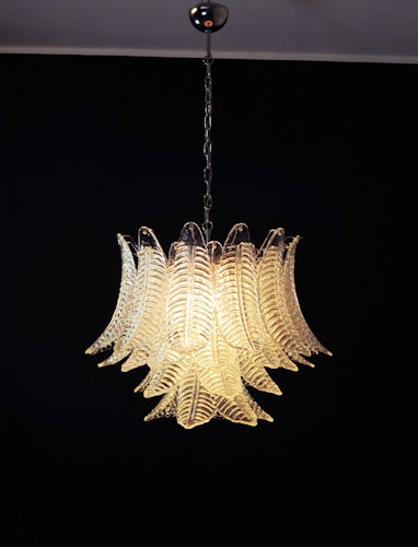 Italiensk Murano Six-Tier Felci Glass ljuskrona