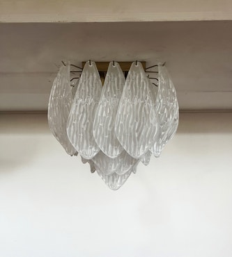 Taklampa Murano 32 blad