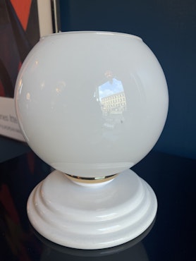 Litet Vintage bordslampa i glas