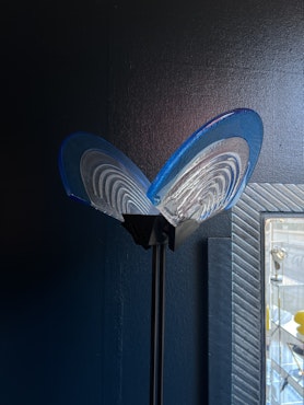 Vintage Golvlampa med Murano glas skivor.