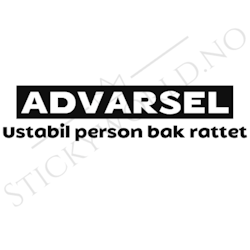 Ustabil Person Bak Rattet