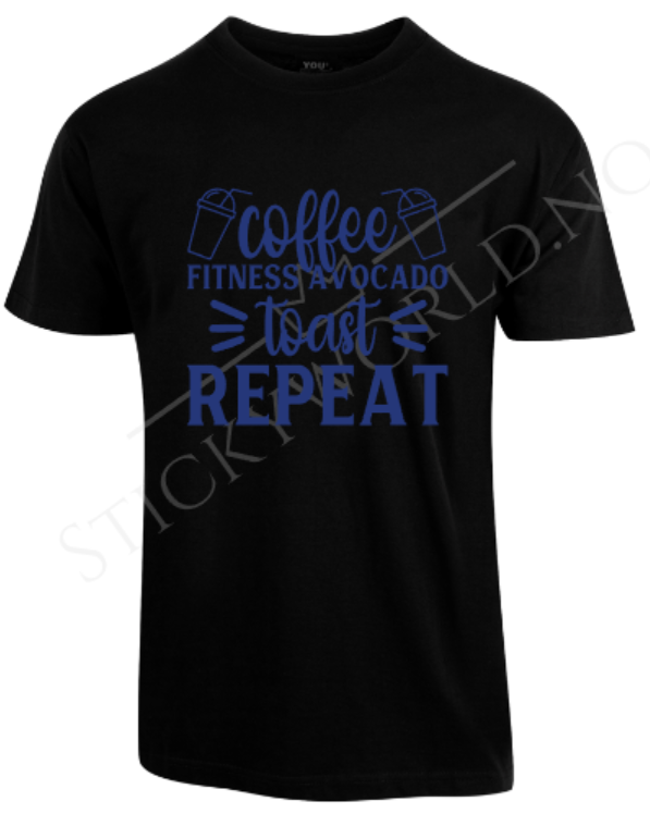Coffee Fitness Avocado Toast Repeat