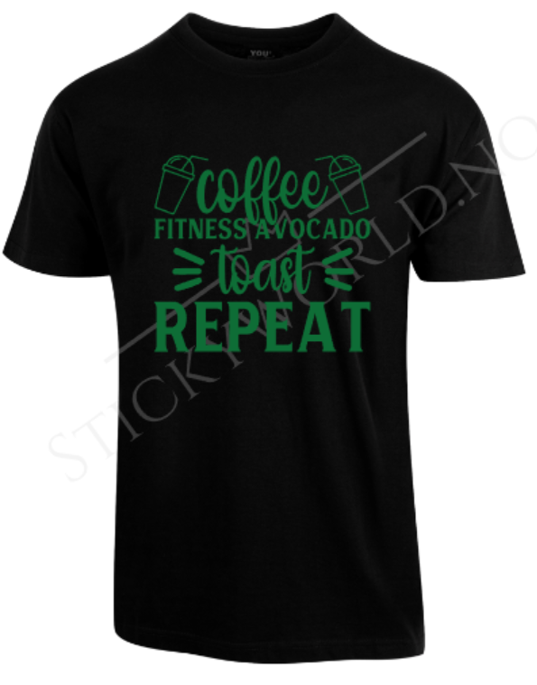 Coffee Fitness Avocado Toast Repeat