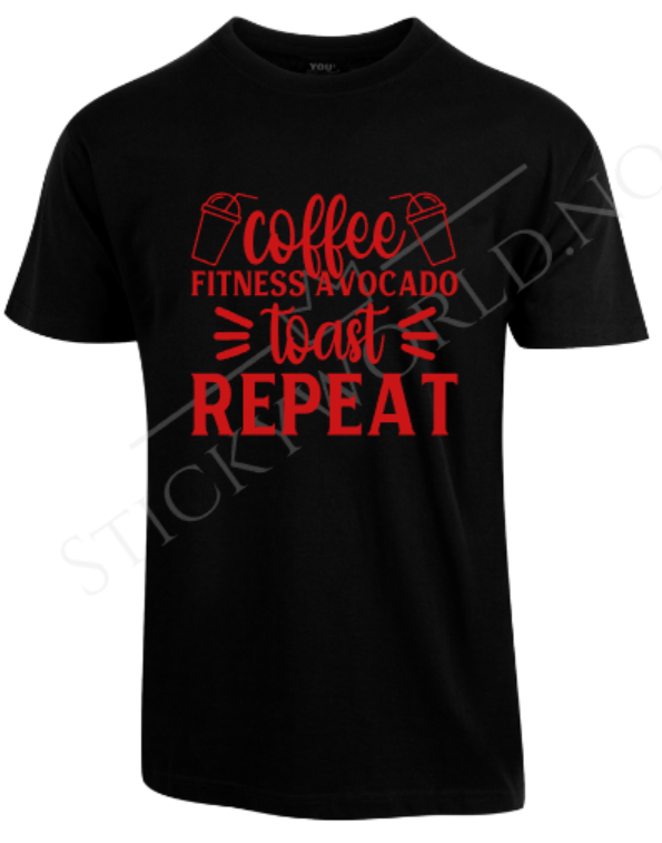 Coffee Fitness Avocado Toast Repeat