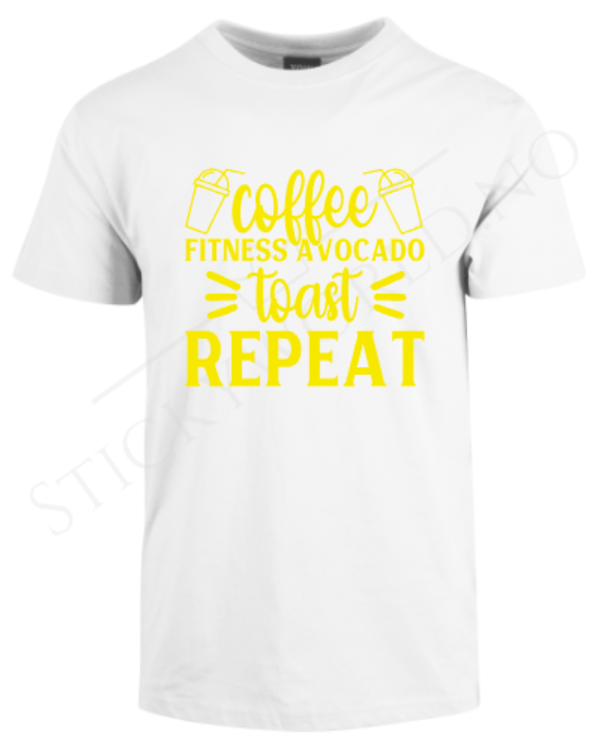 Coffee Fitness Avocado Toast Repeat