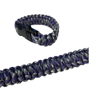 Paracord Armband Purple Camo