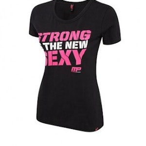 MusclePharm Ladies T-shirt Black Pink