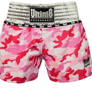 Ultim8 Muay Thai Shorts Pink Camo