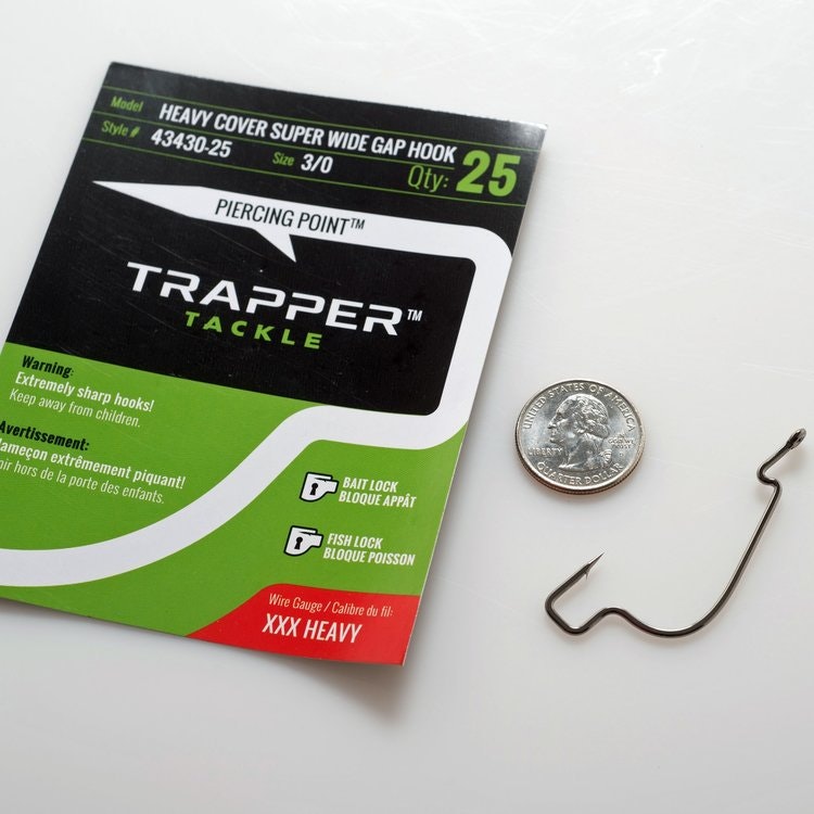 Trapper Hooks Heavy Cover Offset Super Wide Gap Hook