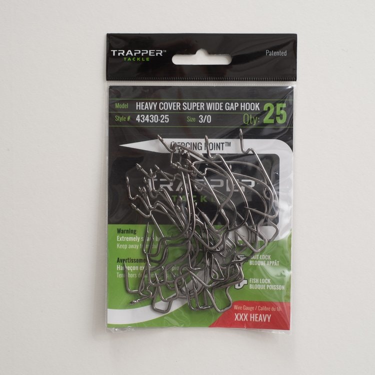 Trapper Hooks Heavy Cover Offset Super Wide Gap Hook