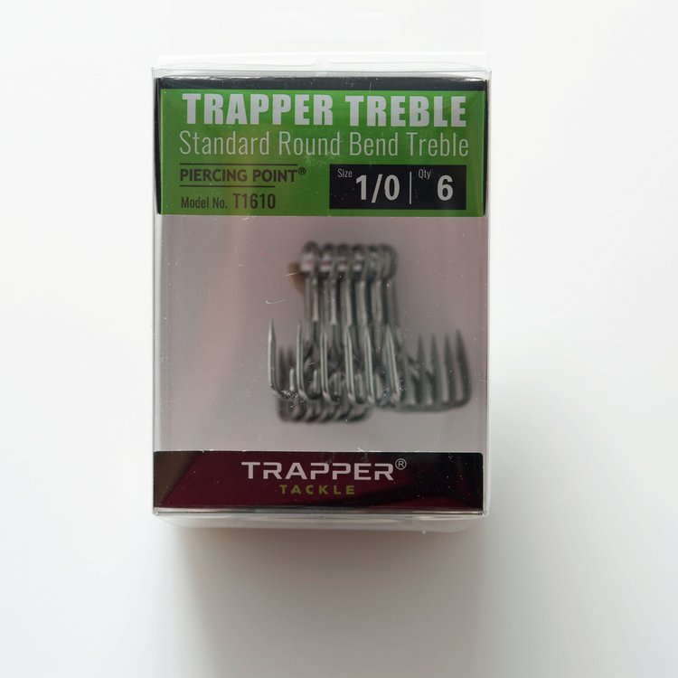 Trapper Hooks Standard Round Bend Treble