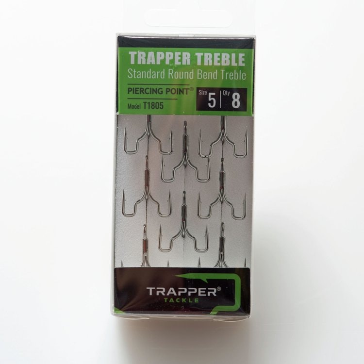 Trapper Hooks Standard Round Bend Treble