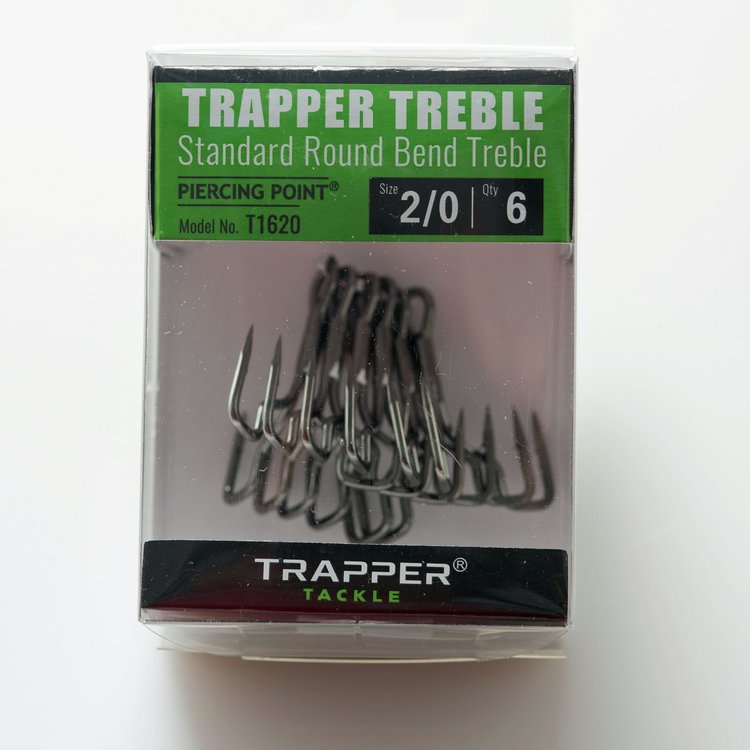 Trapper Hooks Standard Round Bend Treble