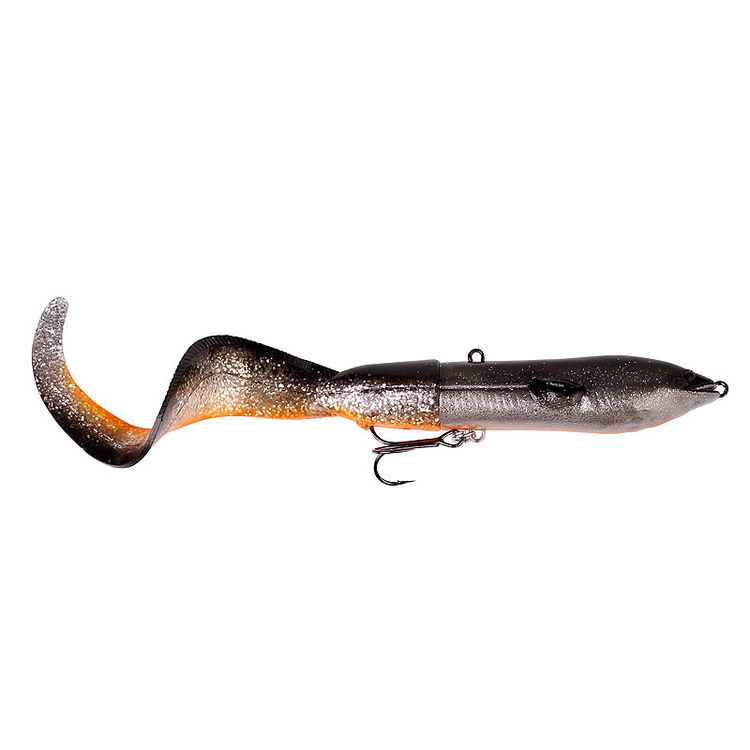 Savagear - Hard Eel Tail Bait Dirty Silver 3D