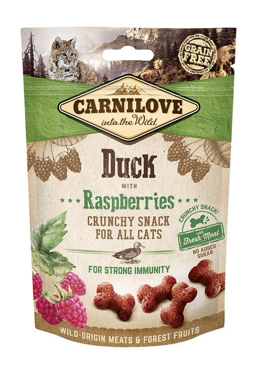 Carnilove CAT Crunchy Snack Duck & Raspberries, 50g