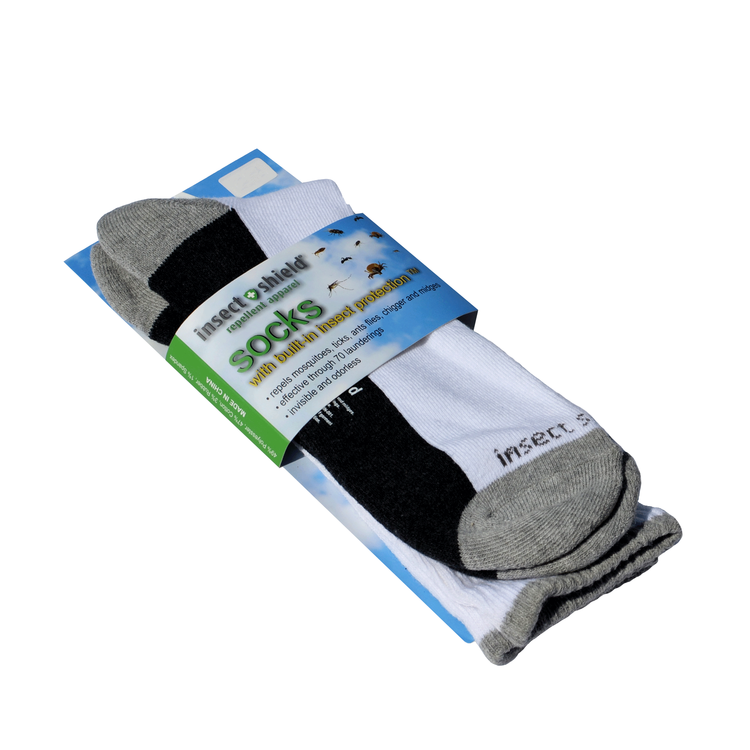 Insect Shield® Vita sockor 1-pack