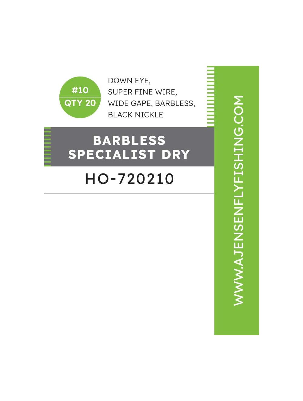 Barbless Specialist dry