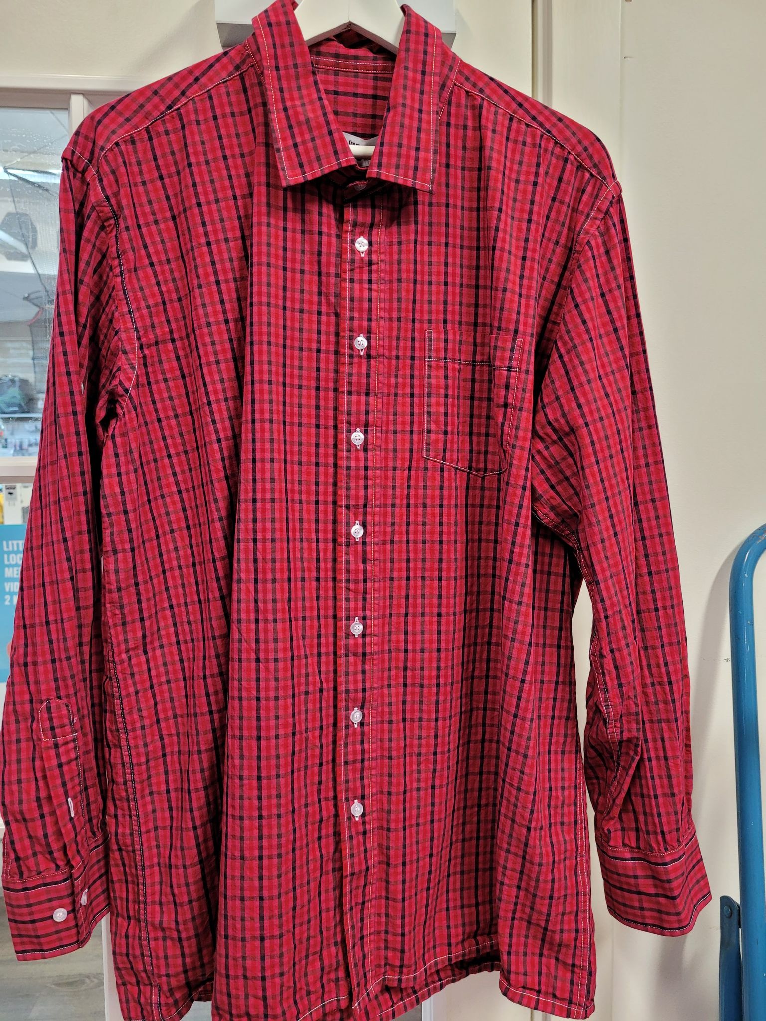 Insect Shield® Rödrutig skjorta