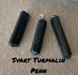 Halsband med Svart Turmalin