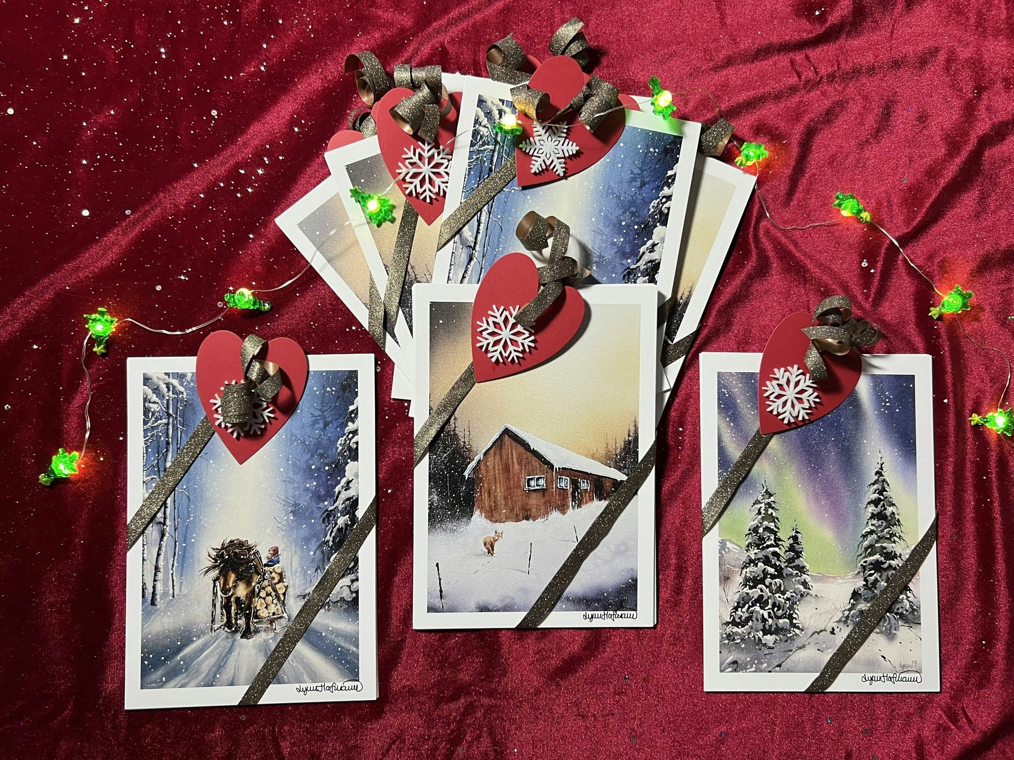 Konstkort/julkort 6-pack