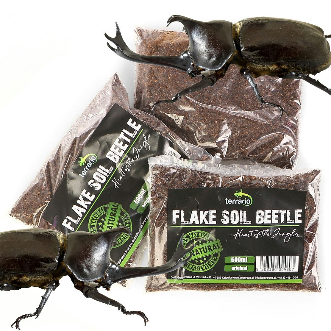 Terrario Flake Soil Beetle 500ml - mat/substrat för skalbaggar