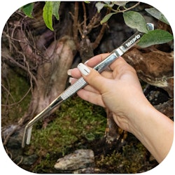Terrario ViperTweez Bent - böjd pincett 20 cm