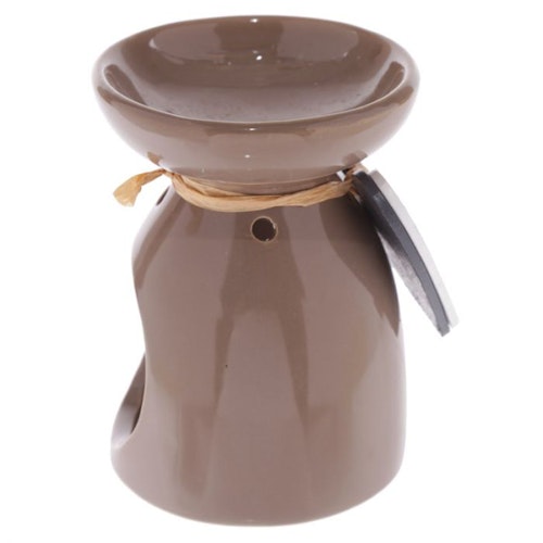 Trähjärta Keramik Eden Aromalampa Beige