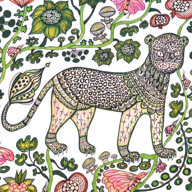 Cushion cover "Leopard" by Anna Strøm