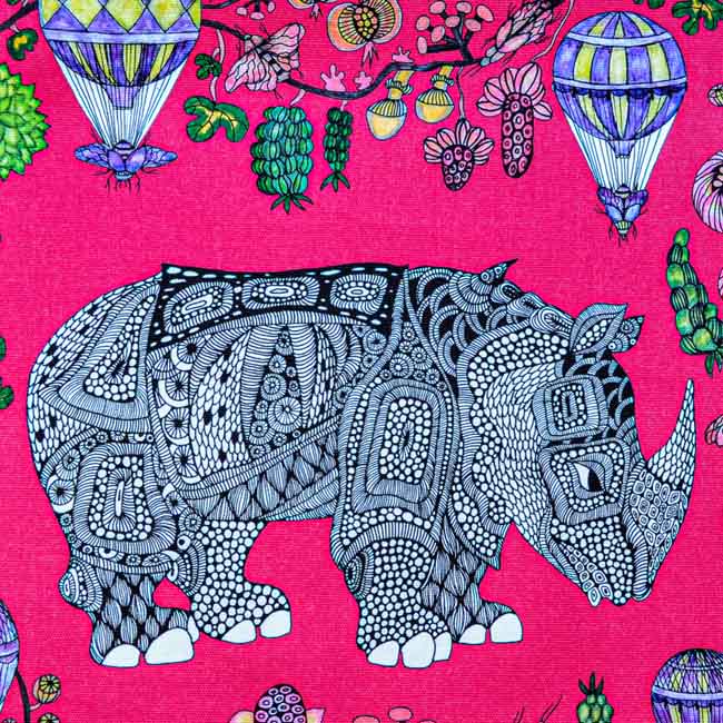 Cushion cover "Rhino" rose by Anna Strøm