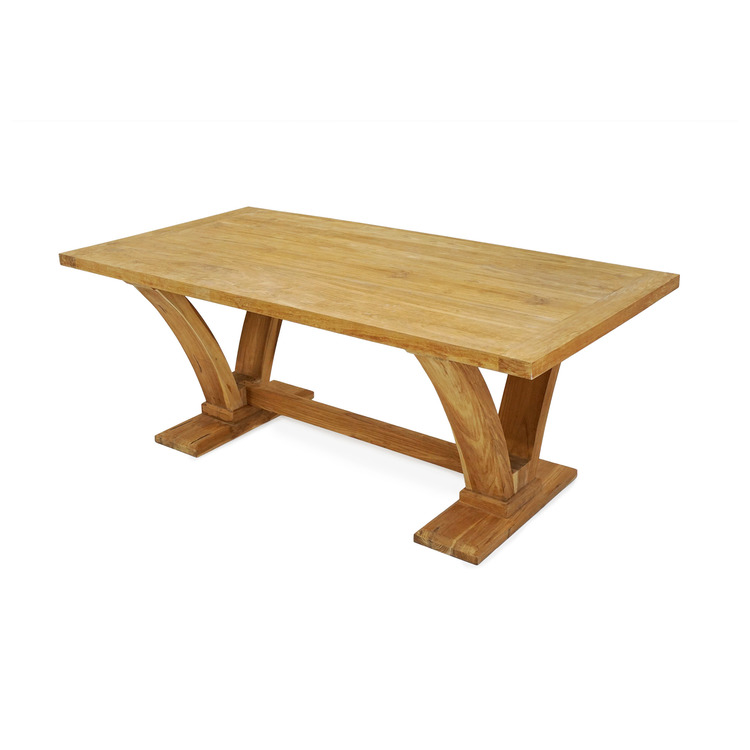 Et rustikt teak-spisebord - Homezan møbler!