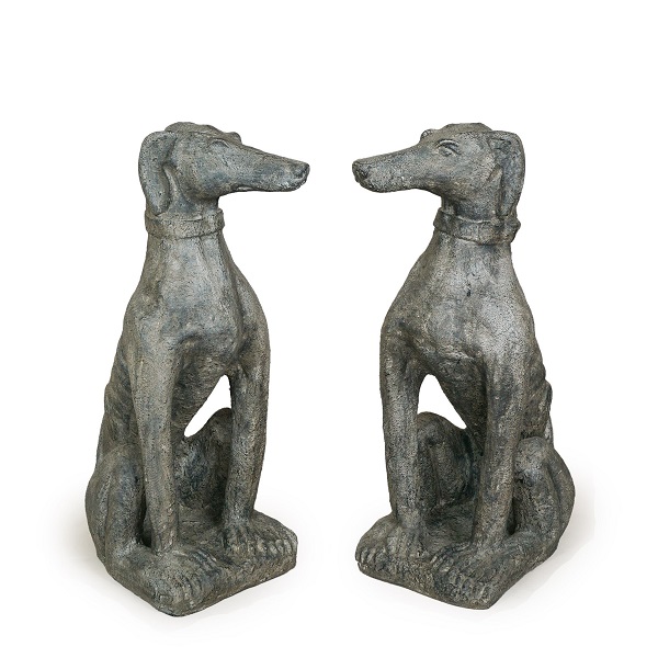 Skulpturer hund greyhound 63 cm