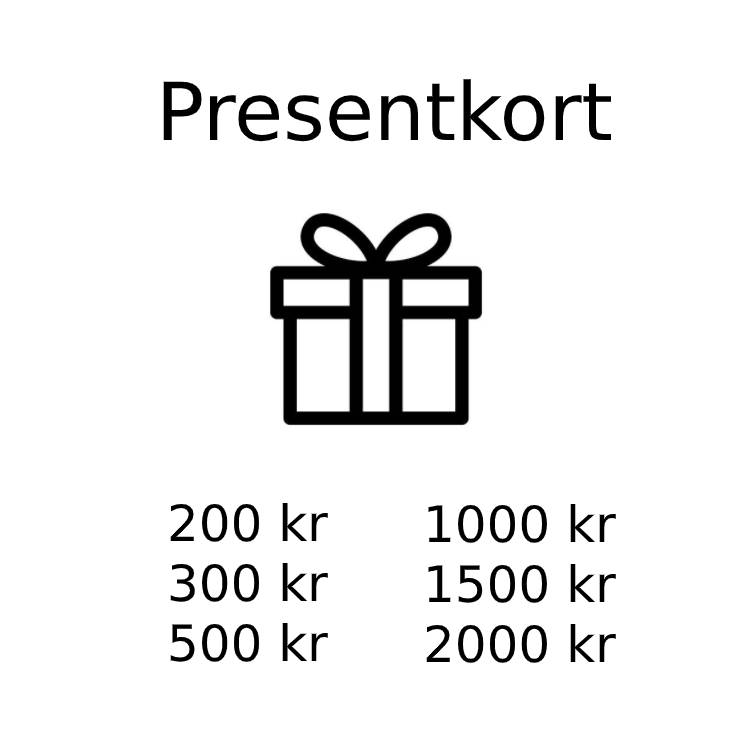Bild på present presentkort